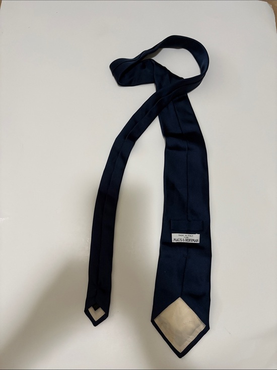 Maus & Hoffman Other - Maison Hoffman Men's Dark Navy Silk Tie